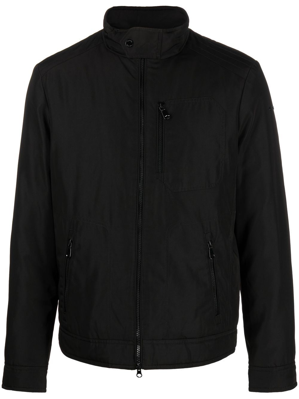 

Geox zipped collarless jacket - Black