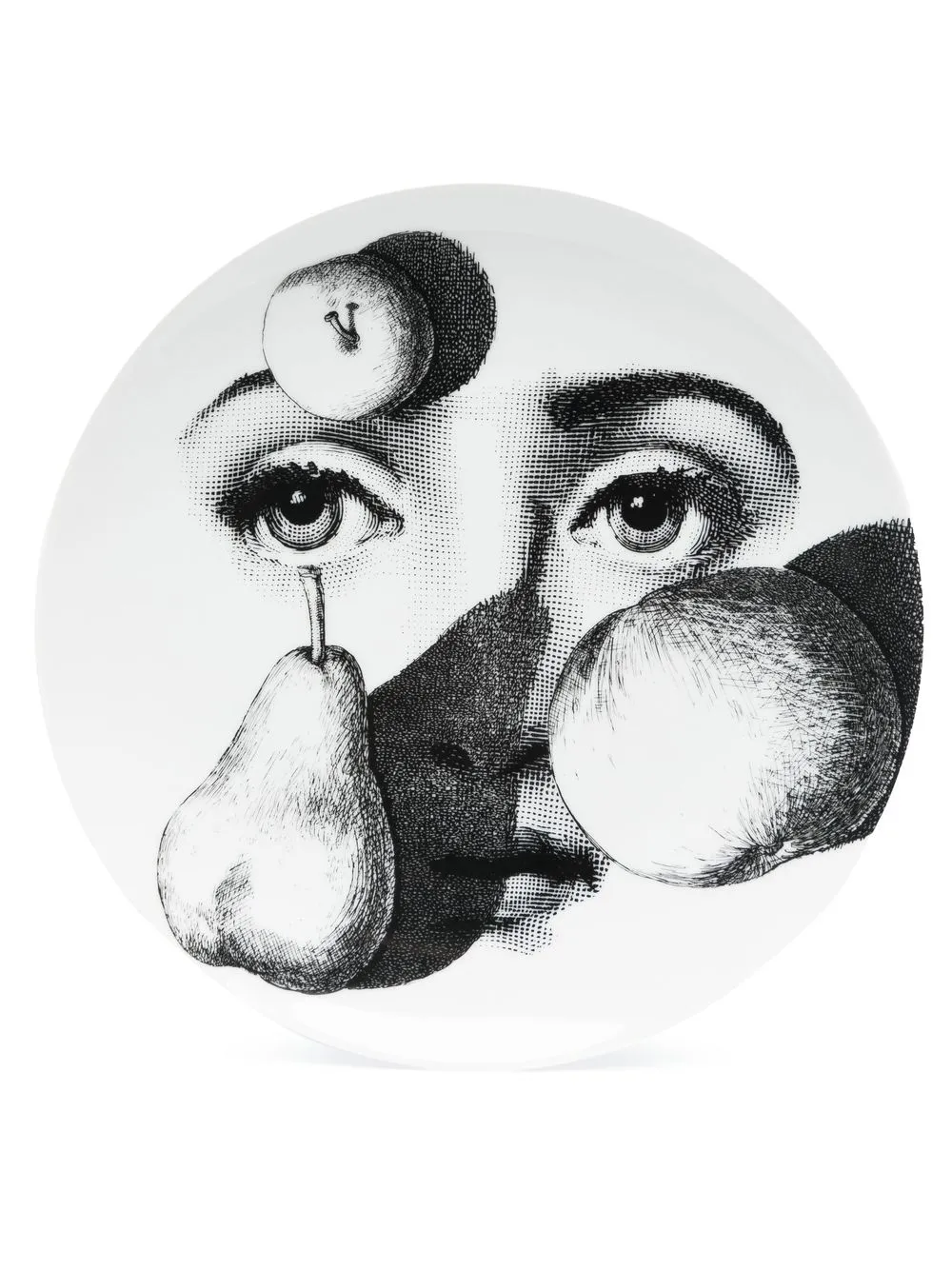 

Fornasetti plato de decoración Tema e Variazioni n.218 - Blanco