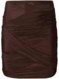 Alexander Wang ruched draped skirt - Brown