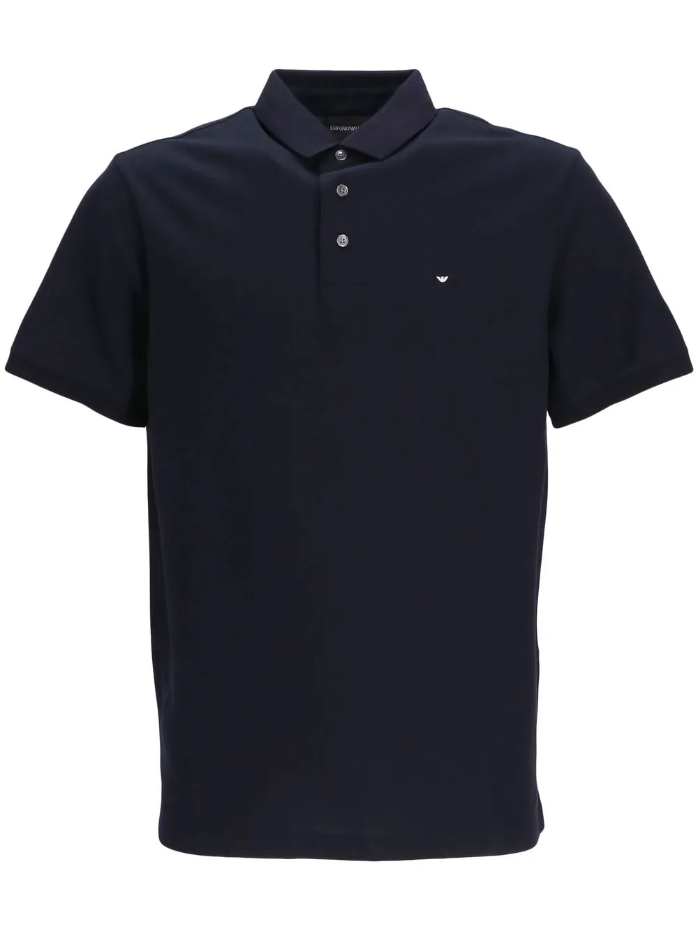 

Emporio Armani logo-patch polo shirt - Black