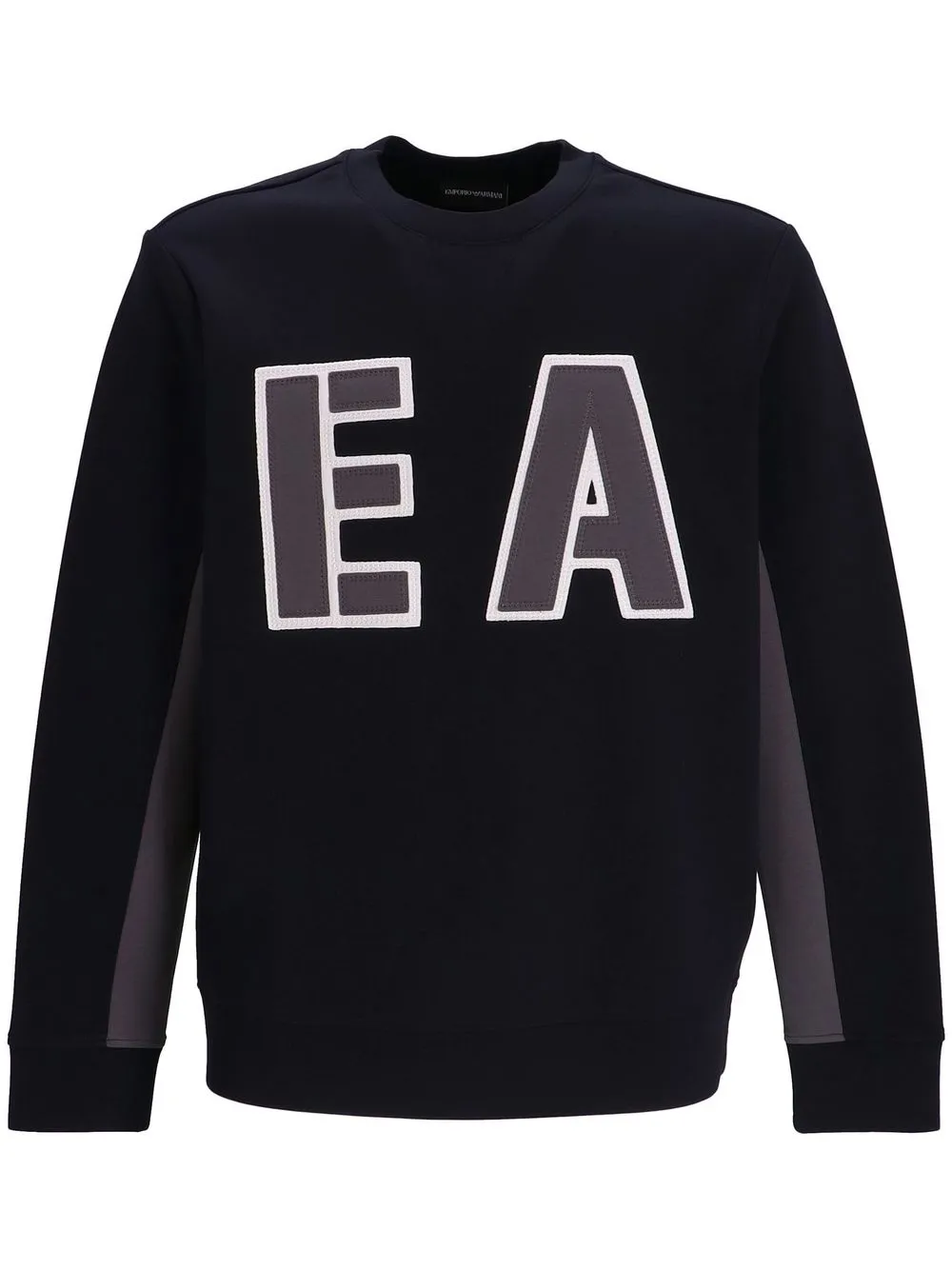

Emporio Armani logo-patch crew-neck sweatshirt - Black