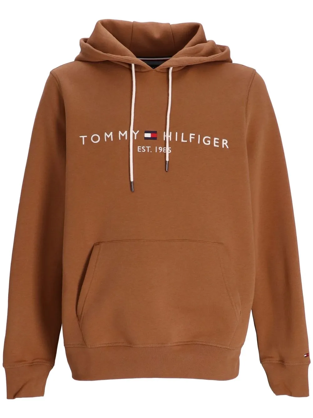 

Tommy Hilfiger Plush logo-embroidered hoodie - Brown