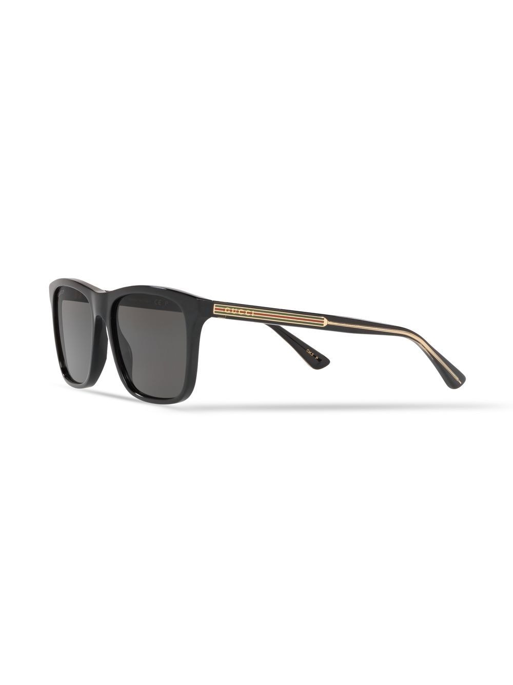 Shop Gucci Gg0381sn Square-frame Sunglasses In Black