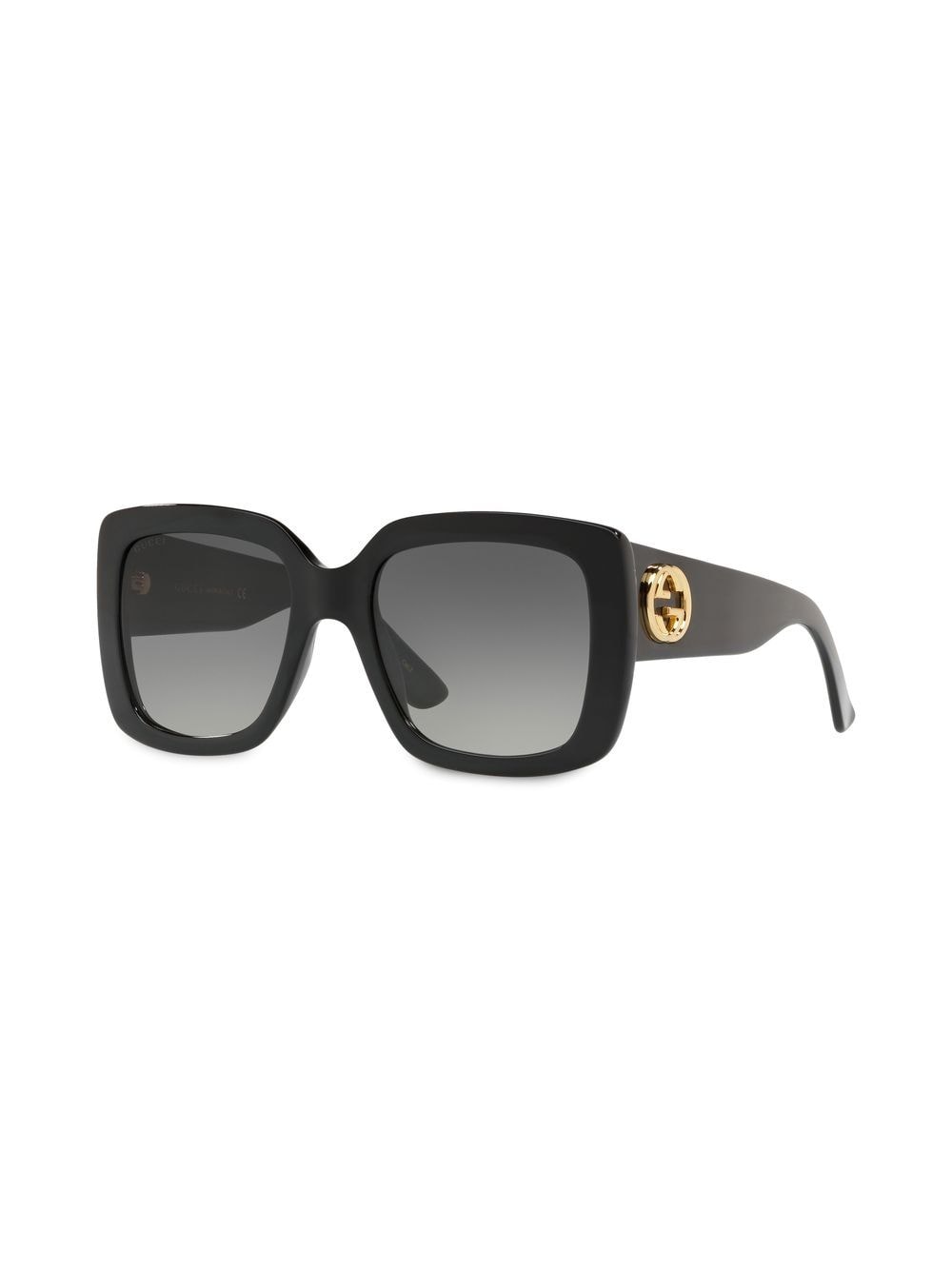 Shop Gucci Gg-logo Square-frame Sunglasses In Black