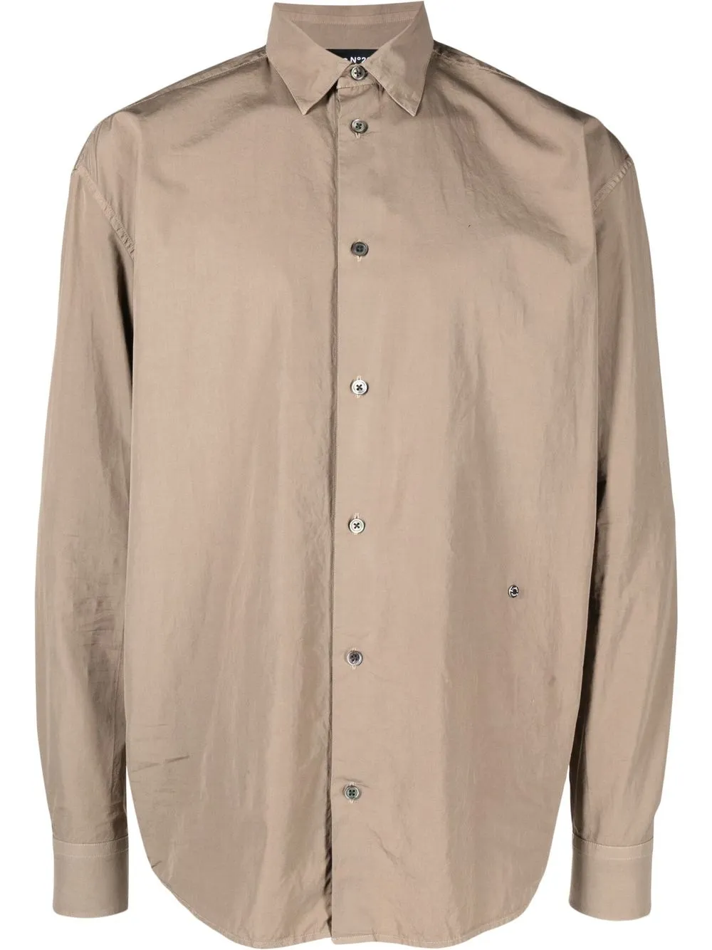 

Etudes cotton button-up shirt - Brown