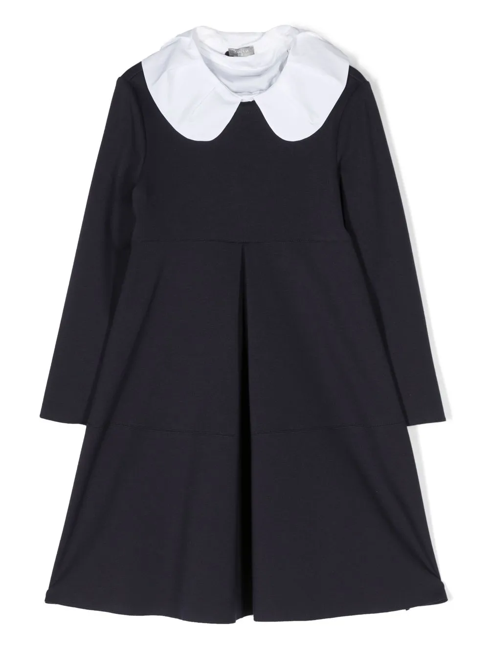 

Il Gufo Peter Pan-collar long-sleeved dress - Blue