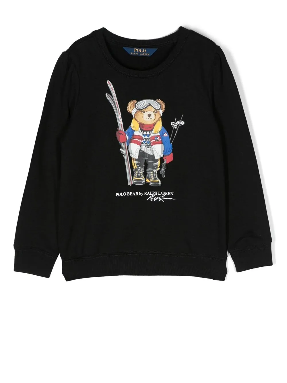 

Ralph Lauren Kids Polo Bear-print cotton sweatshirt - Black