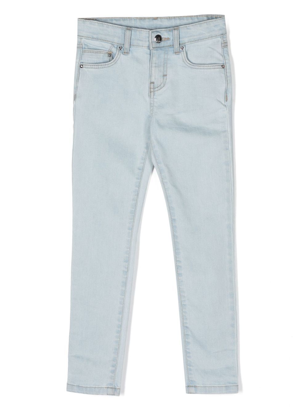 Karl Lagerfeld Mid-rise Skinny Jeans In Blue