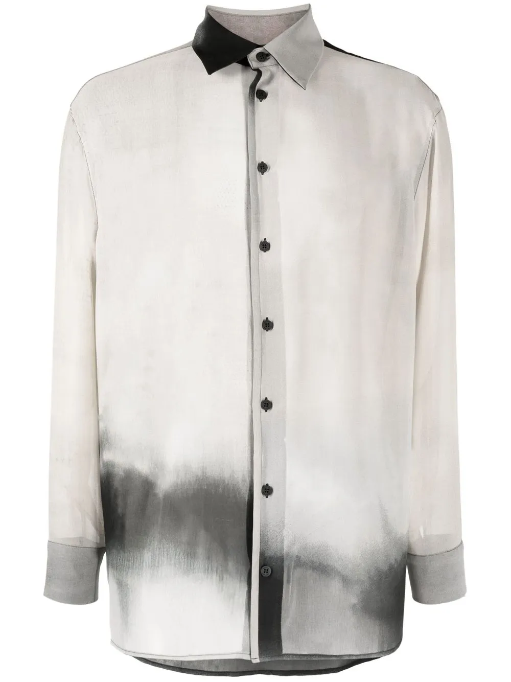 

Atu Body Couture x Tessitura abstract-print long-sleeve shirt - Grey
