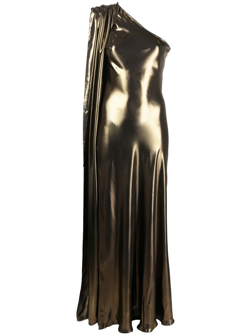 

Atu Body Couture x Tessitura metallic-finish one-shoulder dress - Gold