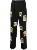 Denim Tears wool polaroid print trousers - Black