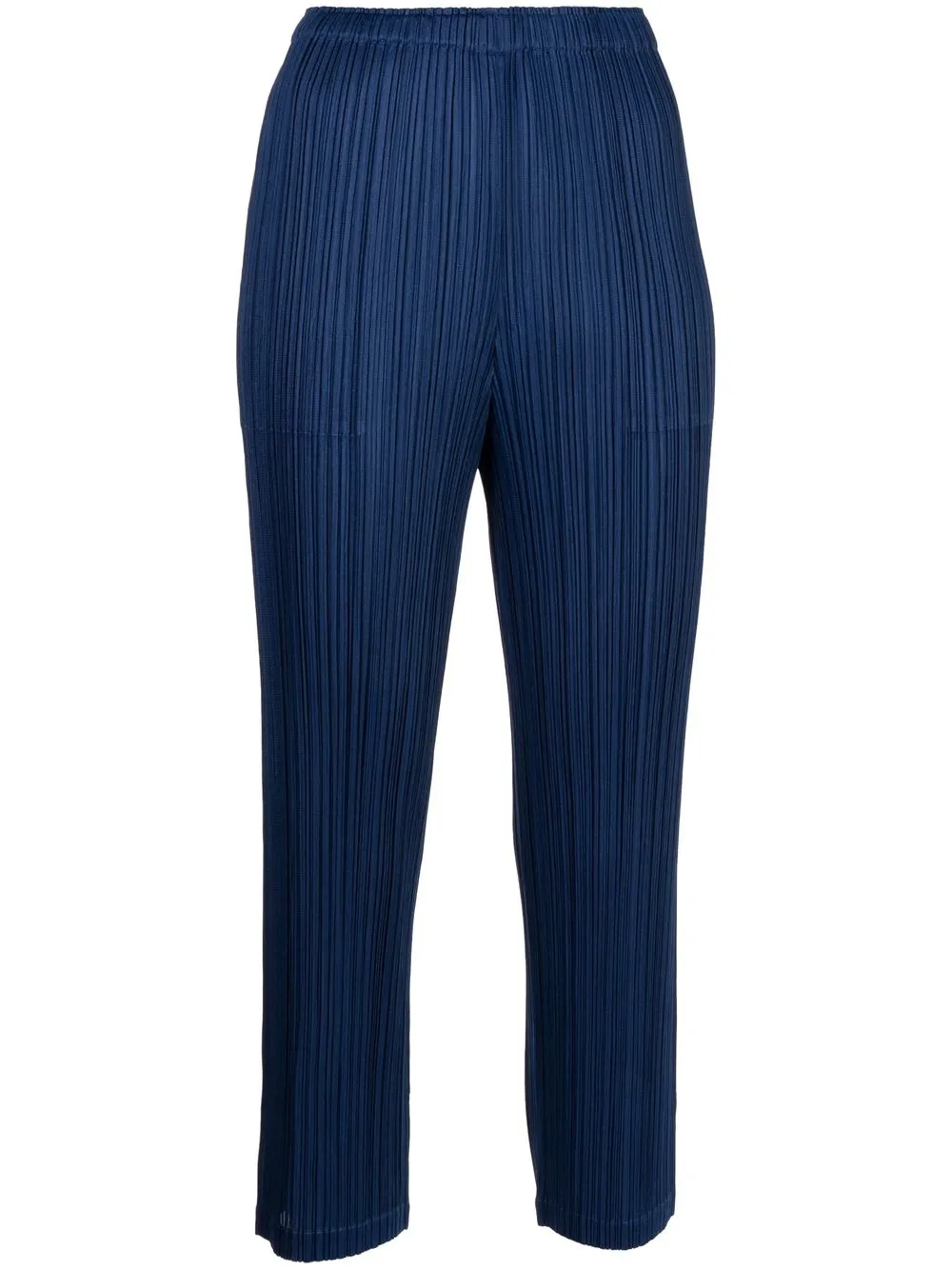 

Pleats Please Issey Miyake plissé tapered trousers - Blue