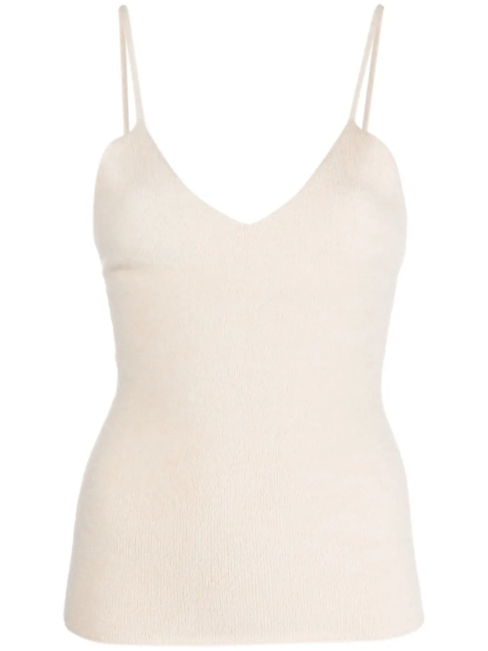 

Laneus slim knitted tank top - Neutrals