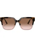 Michael Kors Karlie tortoise-shell oversized sunglasses - Green