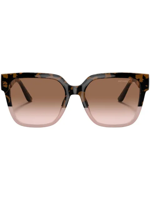 Michael Kors oversize solbriller med skildpaddeskjoldeffekt