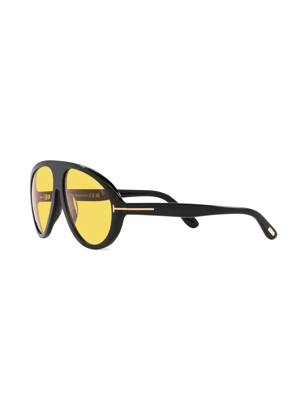 Sunglasses Tom Ford Yellow in Metal - 26107886