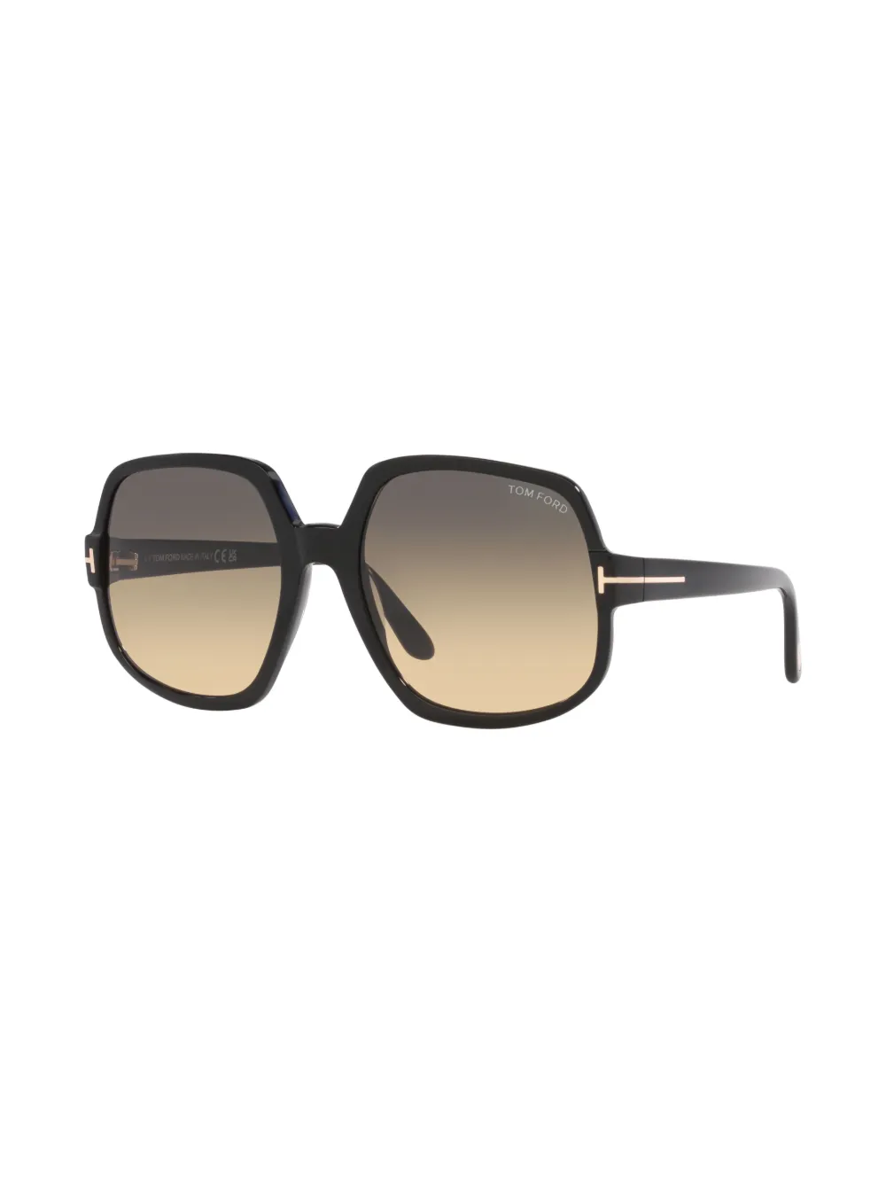 TOM FORD Eyewear Zonnebril met vierkant montuur - Zwart