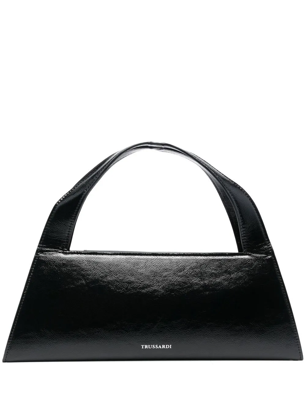 

Trussardi glossy faux-leather bag - Black