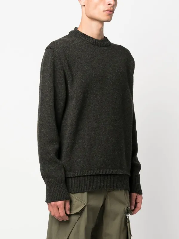 Maison Margiela elbow-patch Knitted Jumper - Farfetch