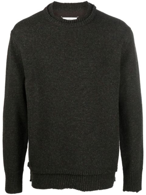 Maison Margiela elbow-patch knitted jumper Men