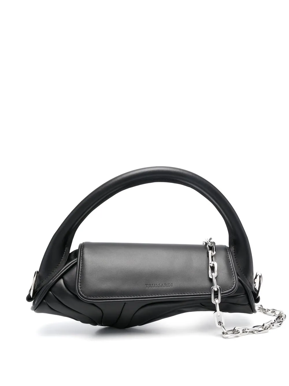 

Trussardi structured leather tote bag - Black