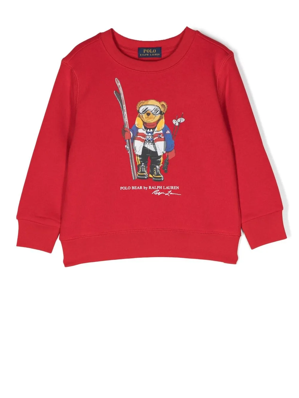 

Ralph Lauren Kids sudadera con motivo Polo Bear - Rojo