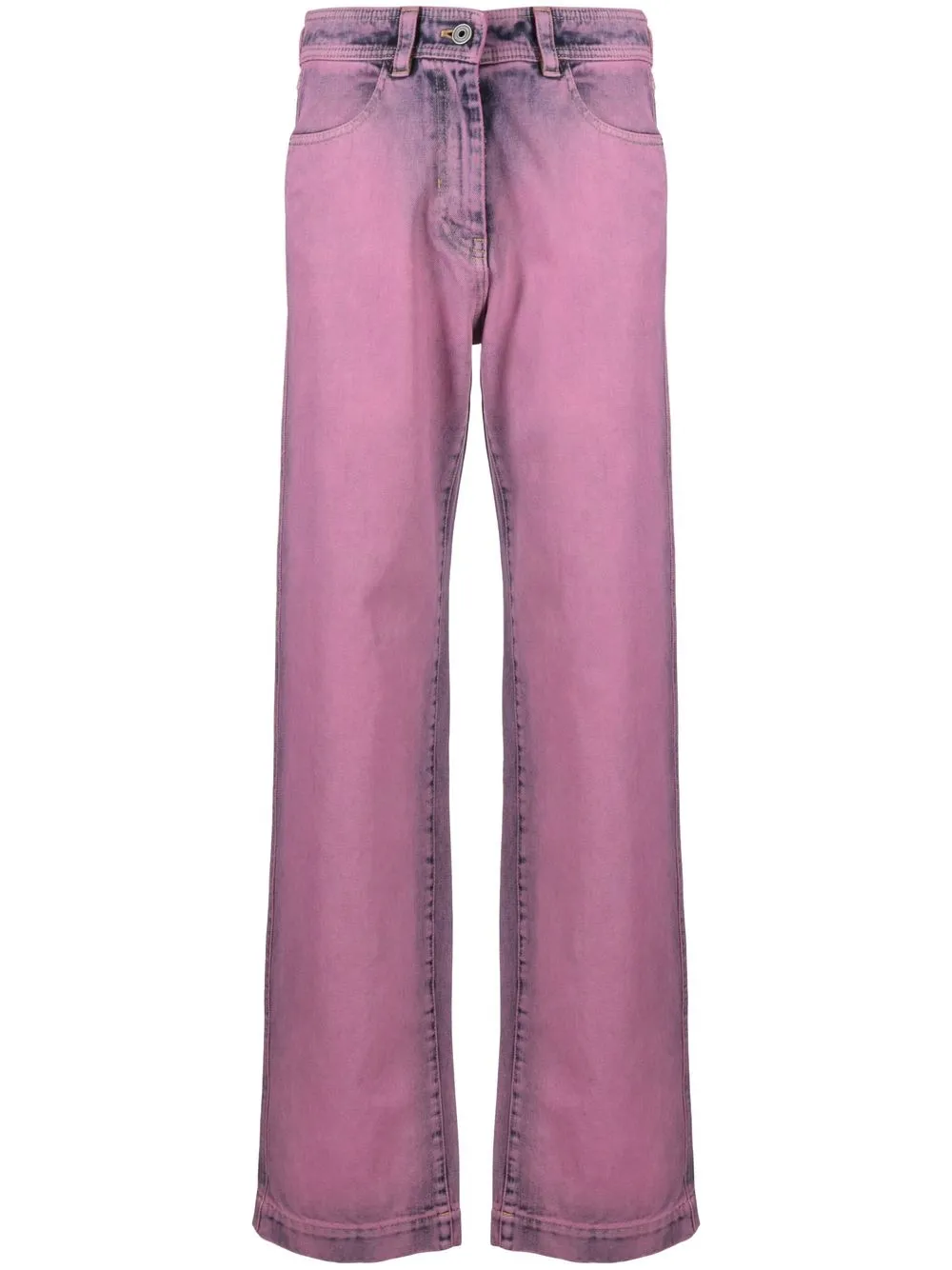 

KNWLS jeans rectos con efecto lavado - Morado