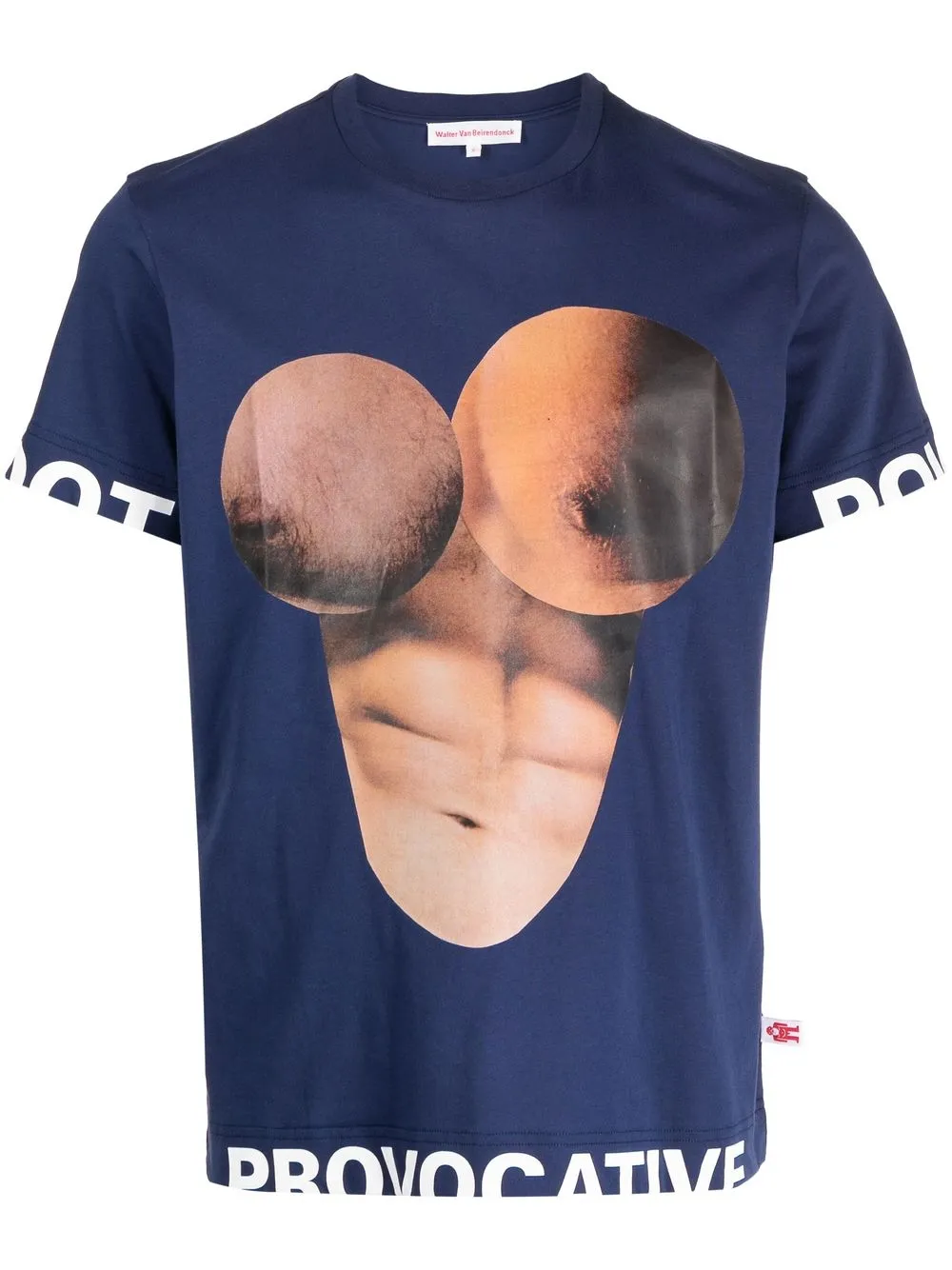 Walter Van Beirendonck Body Print Cotton T-Shirt - Blue