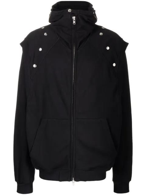 Walter Van Beirendonck hooded zipped-up jacket