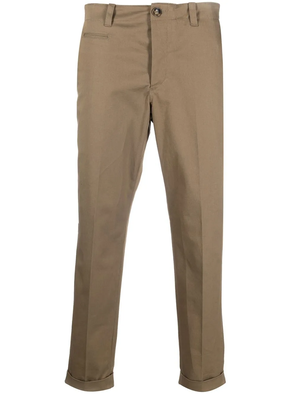 

PT Torino tapered-leg cropped trousers - Brown