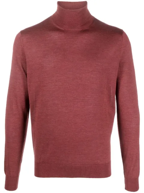 Colombo suéter de tejido fino con cuello vuelto