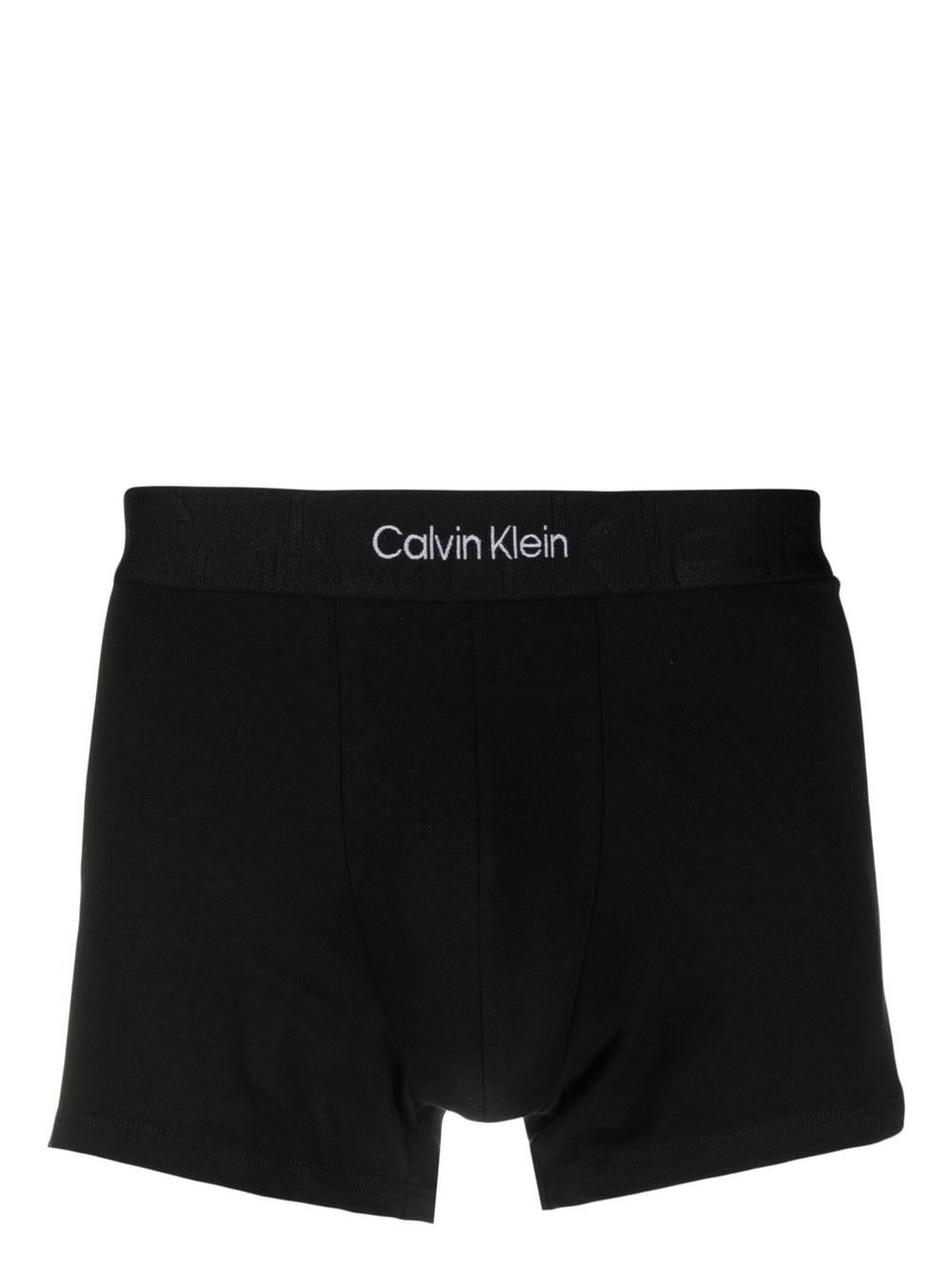 calvin klein underwear boxer à taille logo - noir