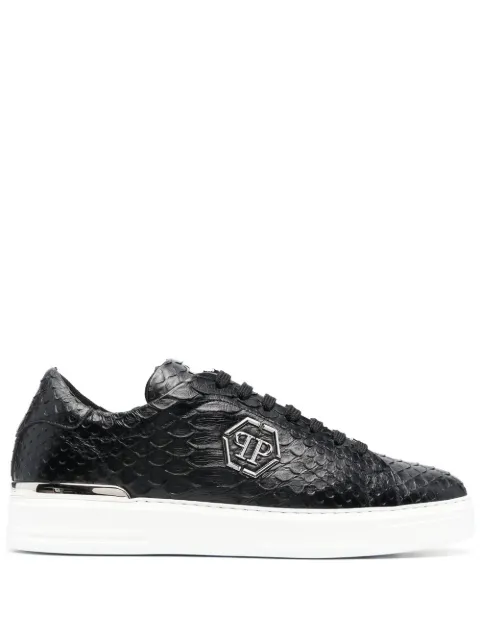 Philipp Plein tenis bajos texturizados