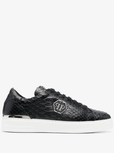 Philipp Plein teksturerede low-top sneakers