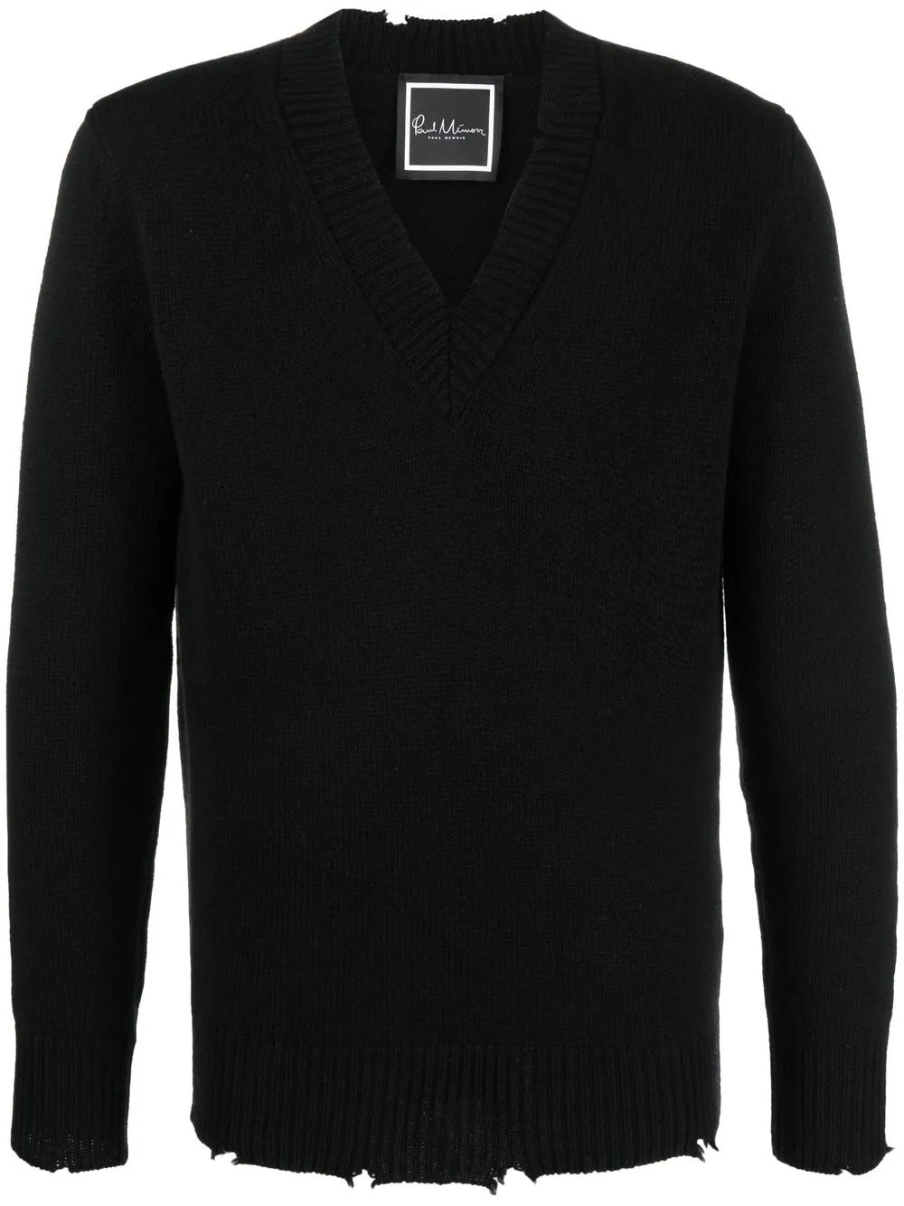 

Paul Smith V-neck raw-cut knitted sweater - Brown