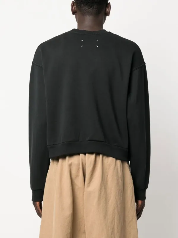 Maison Margiela logo-print Cotton Sweatshirt - Farfetch