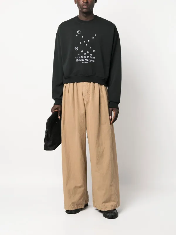 Maison Margiela logo-print Cotton Sweatshirt - Farfetch