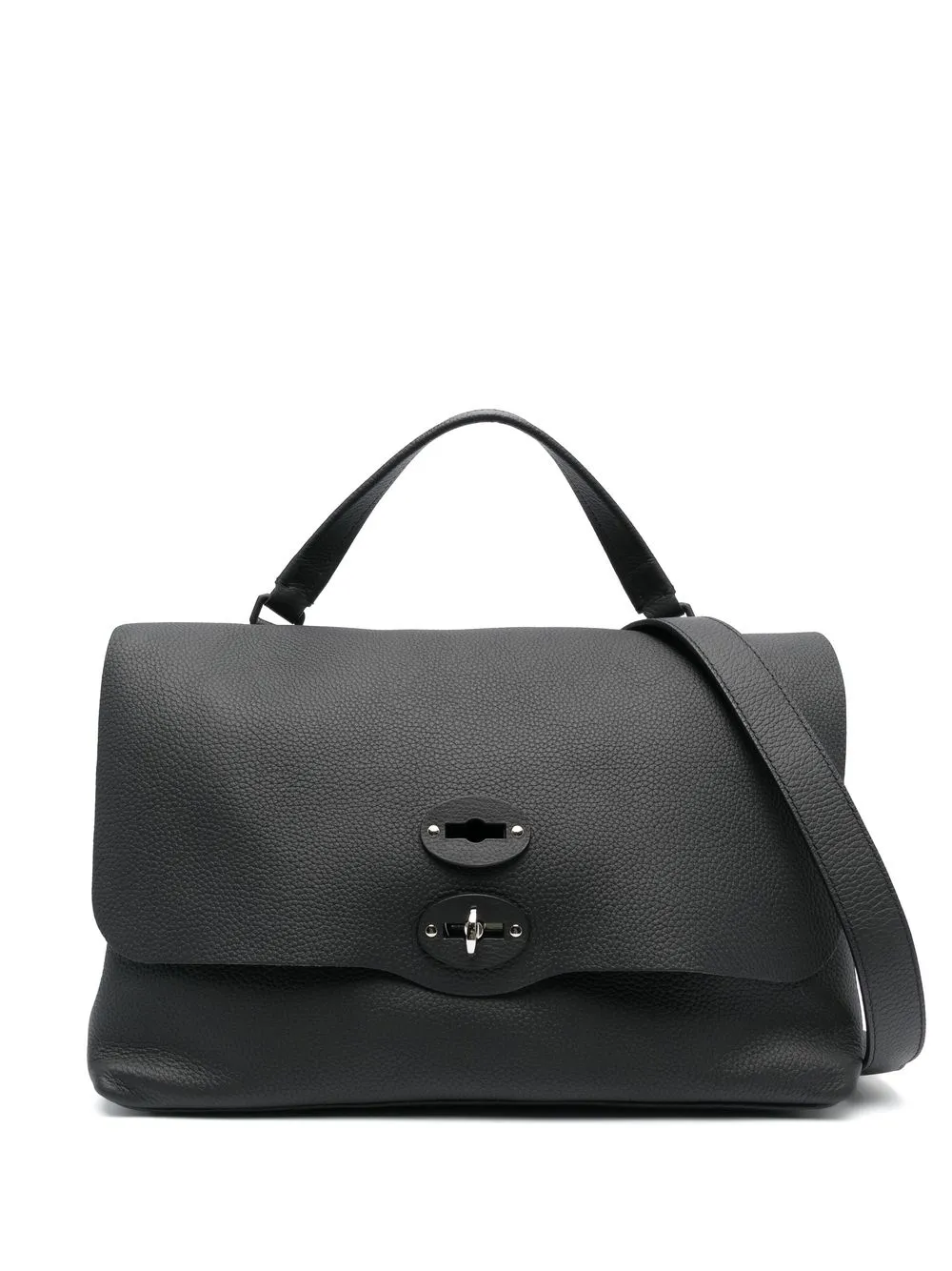 

Zanellato Postina large leather tote bag - Black