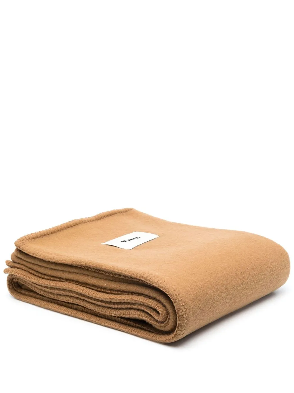 

TEKLA knitted wool blanket - Brown