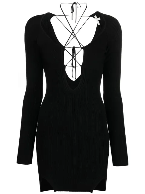 Nensi Dojaka lace-up minidress