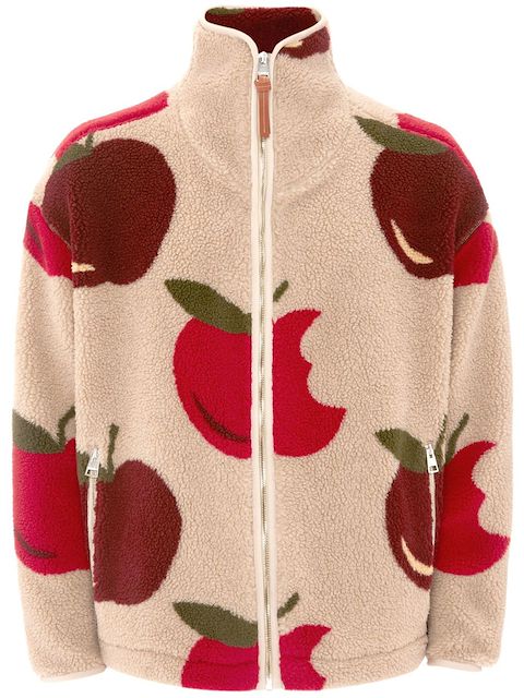 JW Anderson zip-fastening fleece-texture jacket
