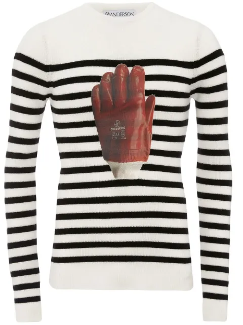 JW Anderson Glove striped jumper 