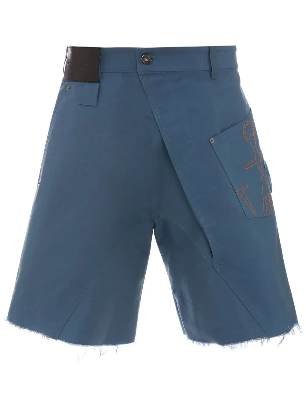 

JW Anderson shorts chino con parche del logo - Azul