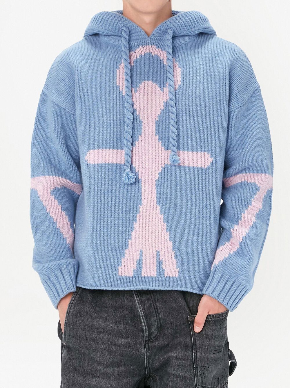 JW Anderson Anchor logo-detail hoodie Women