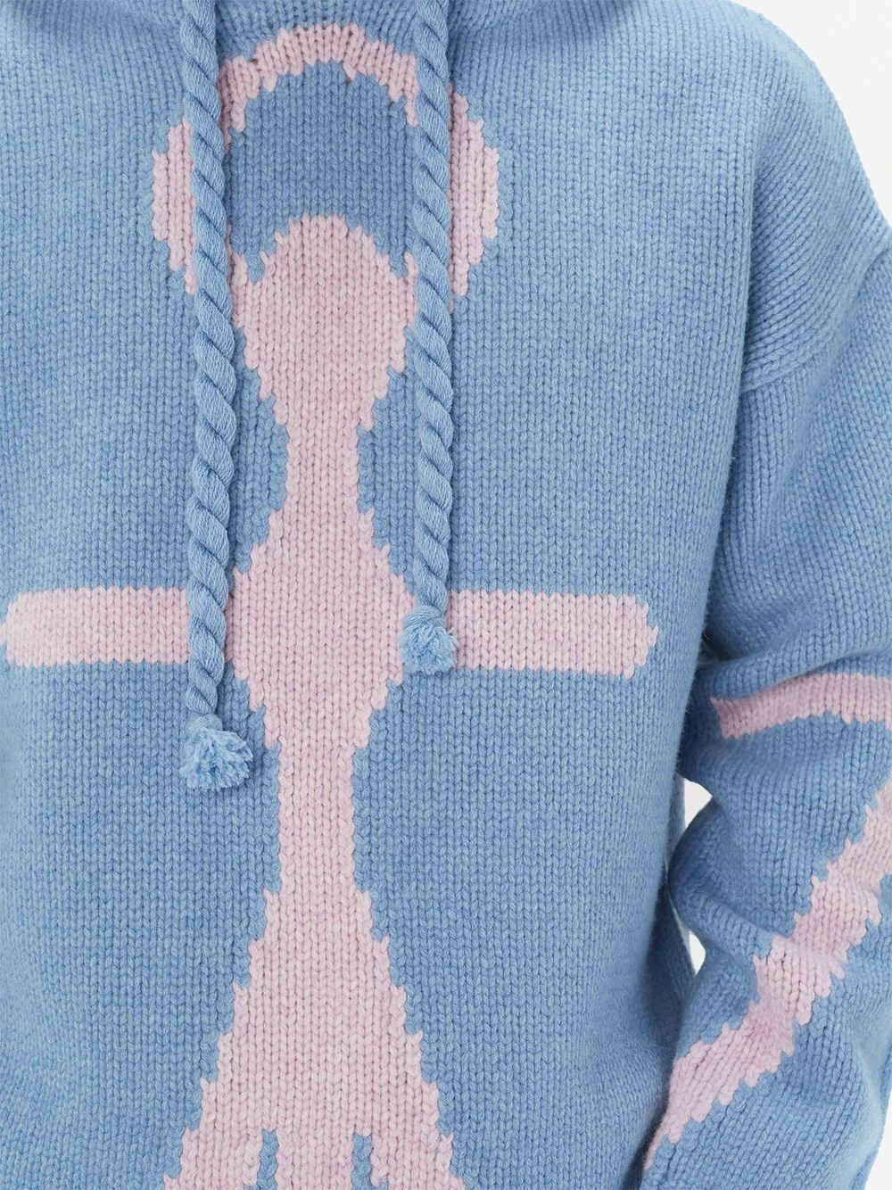 JW Anderson Anchor logo-detail hoodie Women