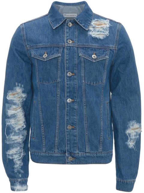 JW Anderson distressed denim jacket Men