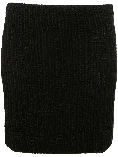 JW Anderson distressed knitted mini skirt