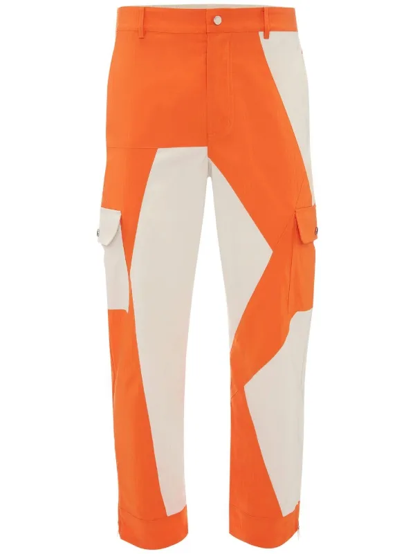 パンツ Jw Anderson Orange Leather Pant JW Anderson パッチワーク パンツ | オレンジ | FARFETCH JP