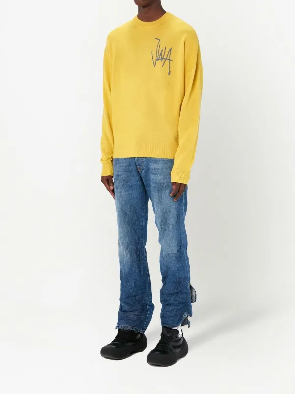 JW Anderson JWA クルーネック セーター | イエロー | FARFETCH JP