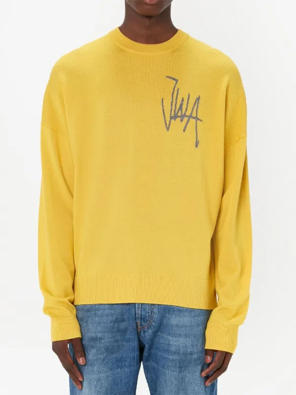 JW Anderson JWA クルーネック セーター | イエロー | FARFETCH JP JW Anderson JWA クルーネック セーター | イエロー | FARFETCH JP
